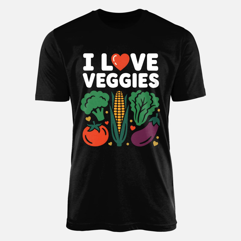 Camisetas: Amo las verduras con coraz&oacute;n y ma&iacute;z