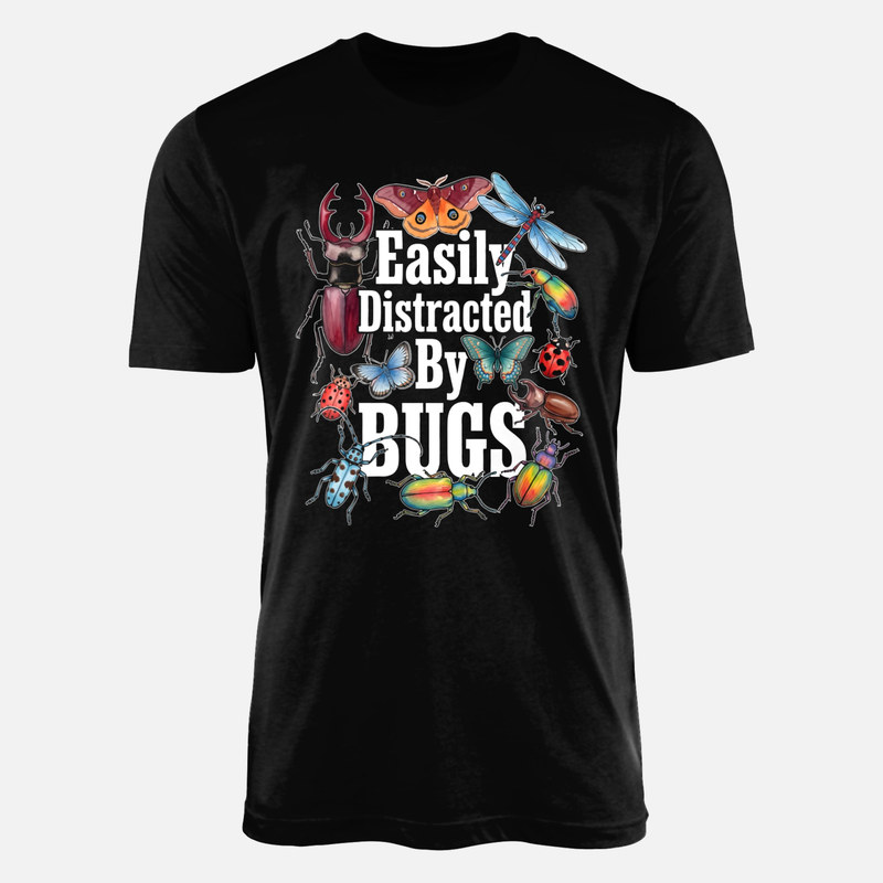 Camisetas: F&aacute;cilmente distra&iacute;do por bichos e insectos