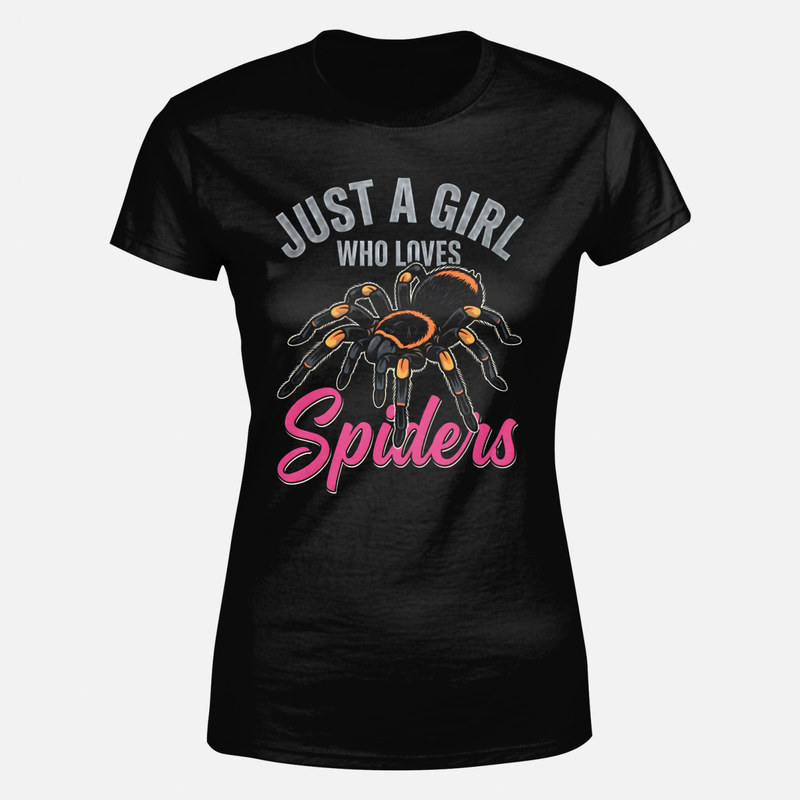 Camisetas: Chica que ama las ara&ntilde;as