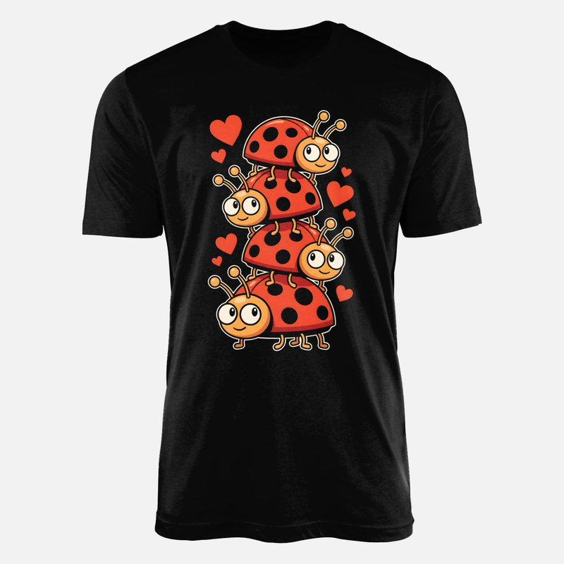 Camisetas: Torre de mariquitas kawaii