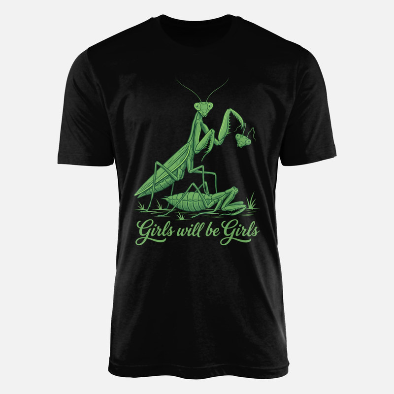 Camisetas: Mantis religiosa y humor negro