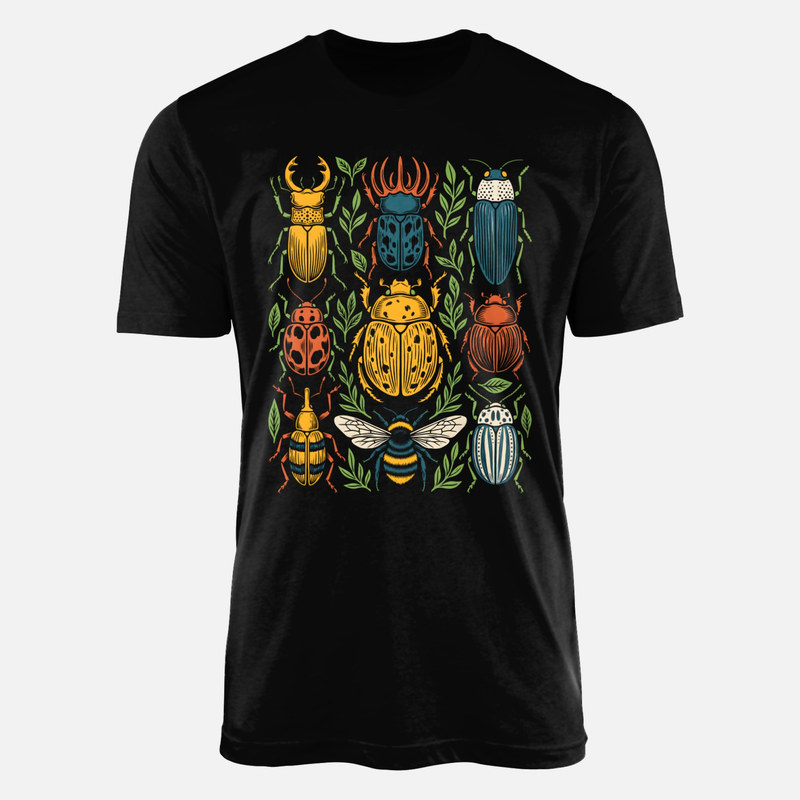 Camisetas: Colecci&oacute;n de escarabajos e insectos vintage