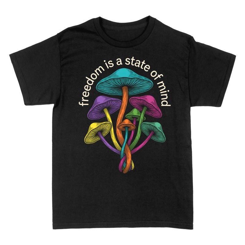 Camisetas: Setas psicod&eacute;licas libertad mental