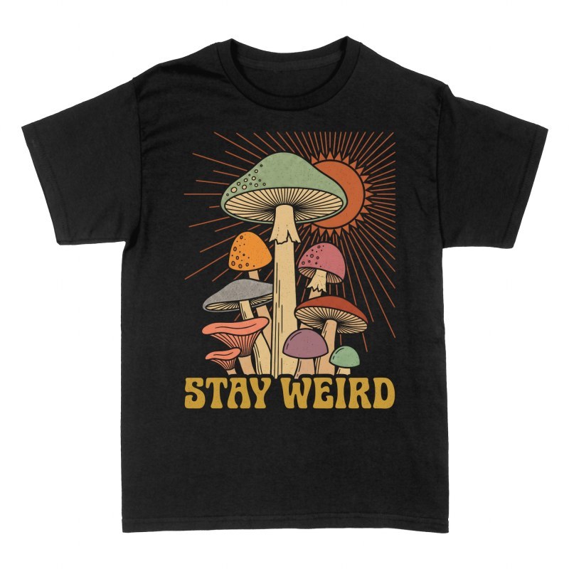 Camisetas: Setas psicod&eacute;licas Stay Weird