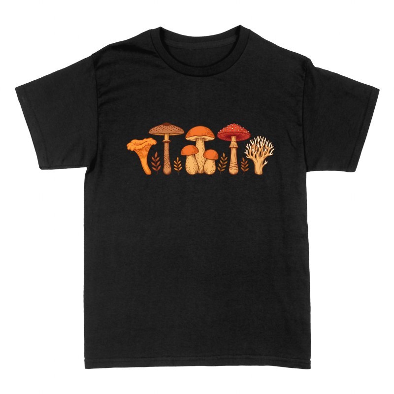 Camisetas: Colecci&oacute;n bot&aacute;nica de setas silvestres