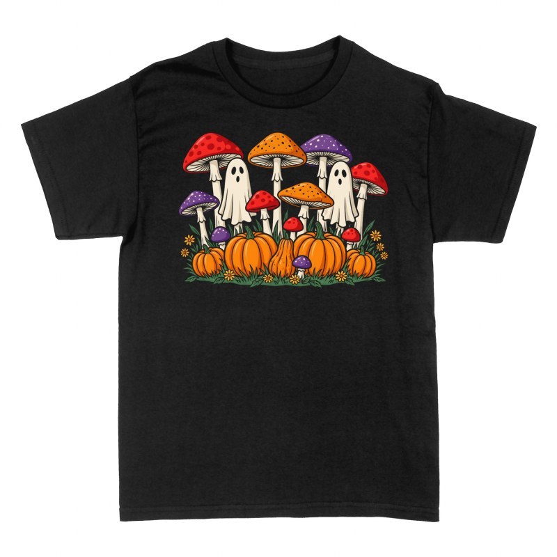 Camisetas: Fantasmas con setas y calabazas