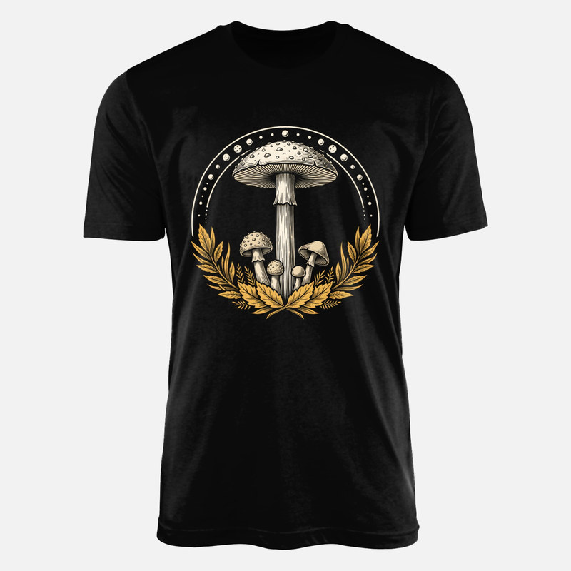 Camisetas: Setas silvestres y marco lunar vintage