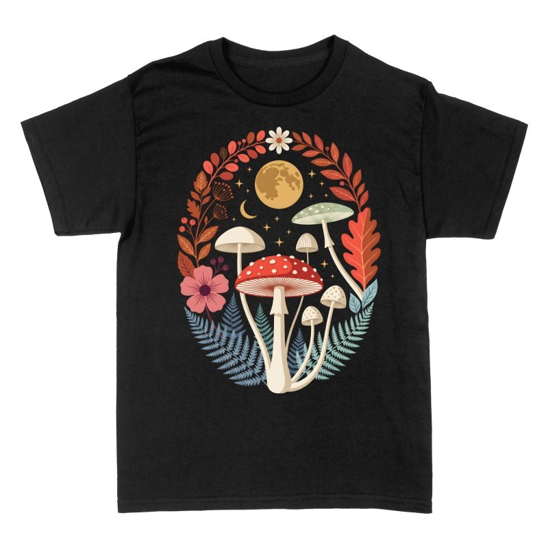 Camisetas: Setas m&iacute;sticas bajo la luna