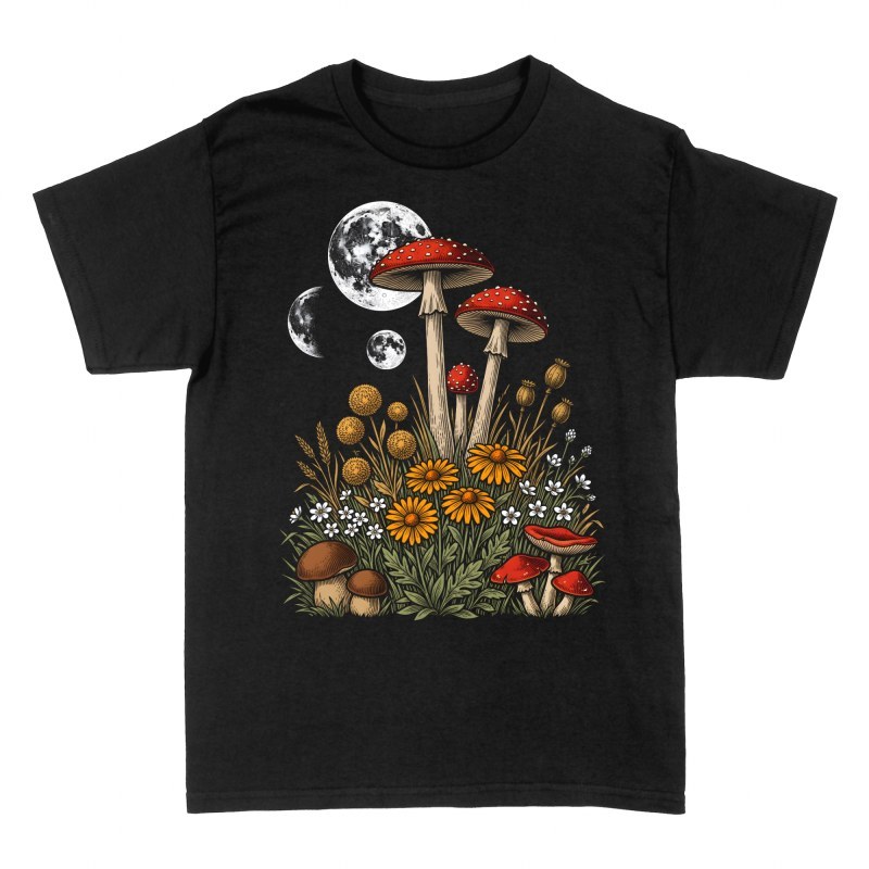 Camisetas: Setas silvestres bajo la luna