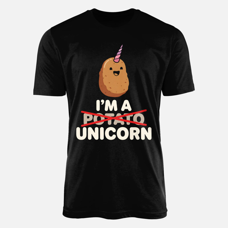 Camisetas: Patata unicornio divertida