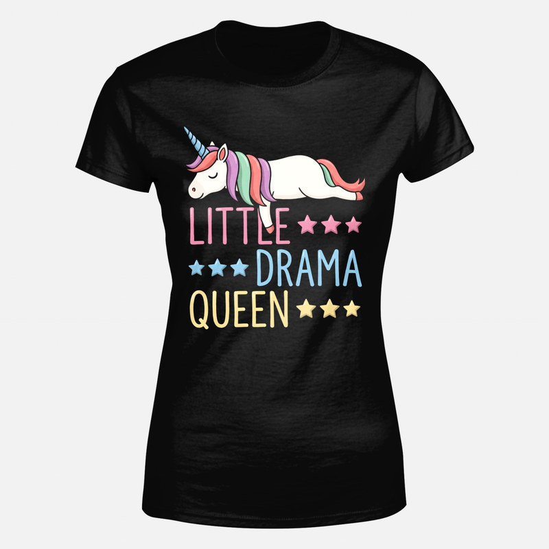 Camisetas: Unicornio durmiendo Little Drama Queen