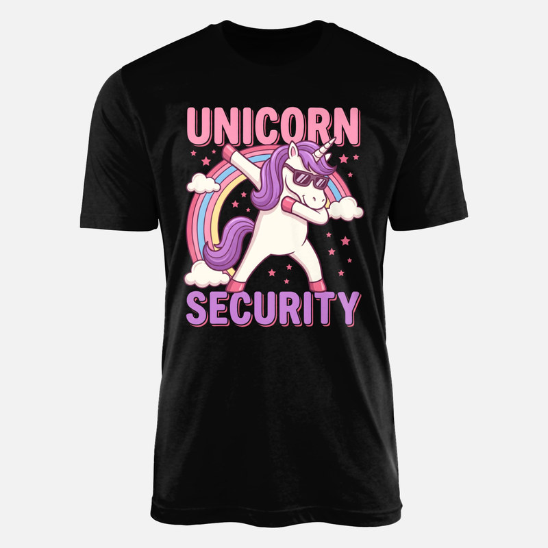Camisetas: Unicornio seguridad dabbing y arco&iacute;ris