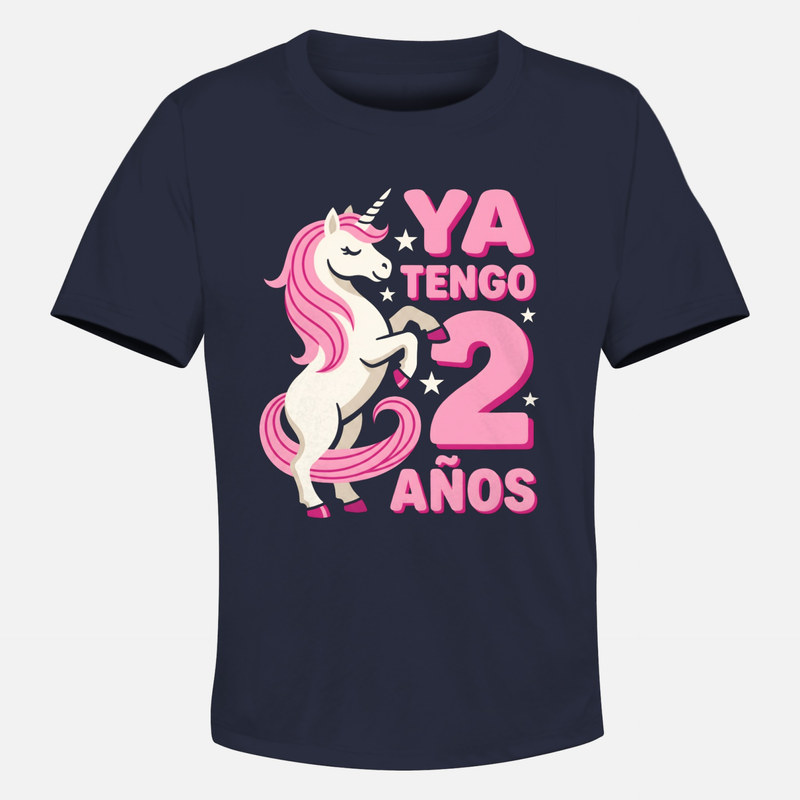 Camisetas: Ya tengo 2 a&ntilde;os unicornio
