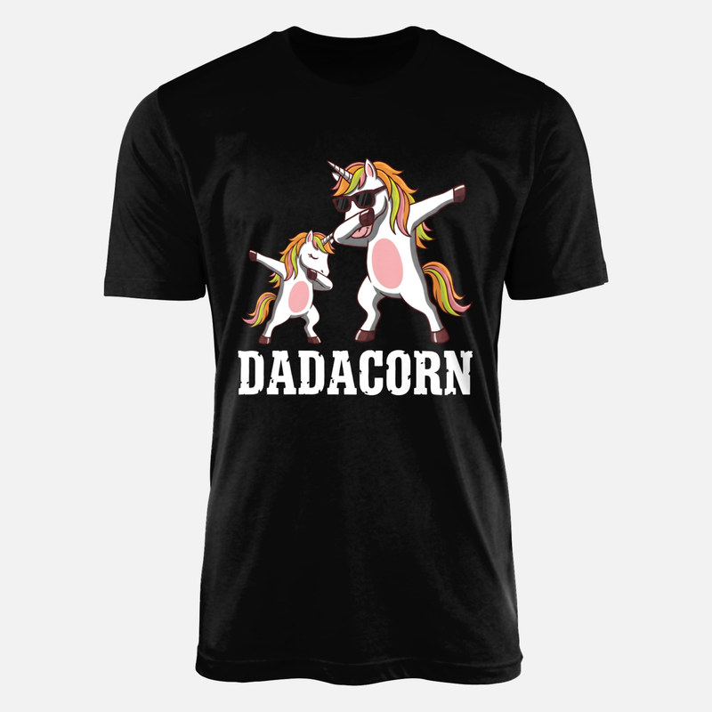 Camisetas: Pap&aacute; e hijo unicornios dabbing