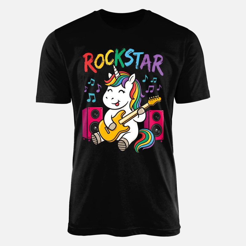 Camisetas: Unicornio M&aacute;gico Gal&aacute;ctico con Arco&iacute;ris