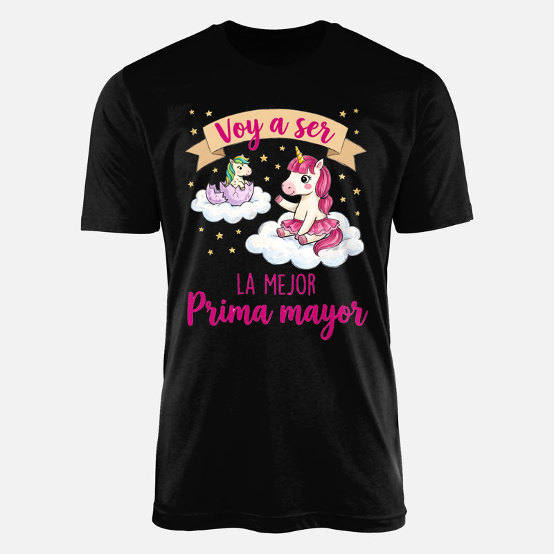 Camisetas: Voy a ser la mejor prima mayor unicornios
