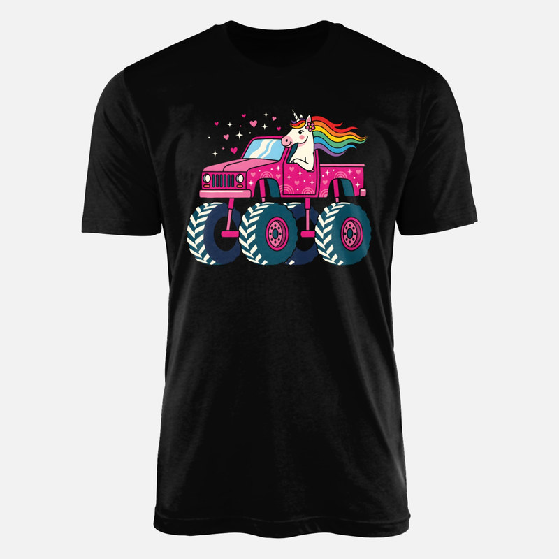 Camisetas: Unicornio en monster truck