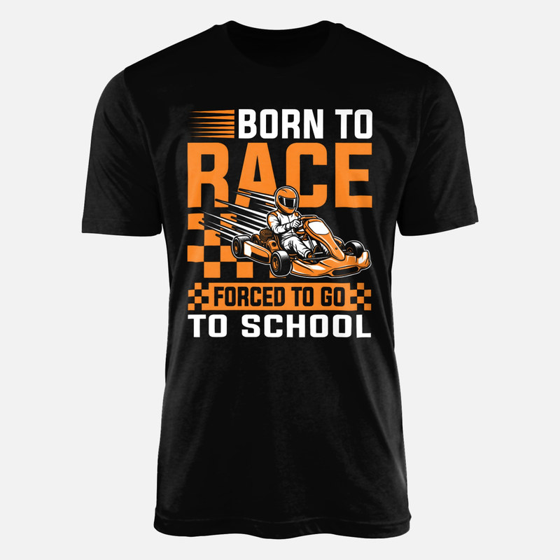 Camisetas: Nacido para correr obligado a ir a clase