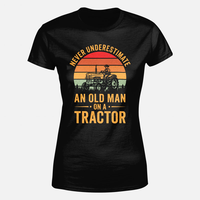 Camisetas: Abuelo al volante de tractor retro