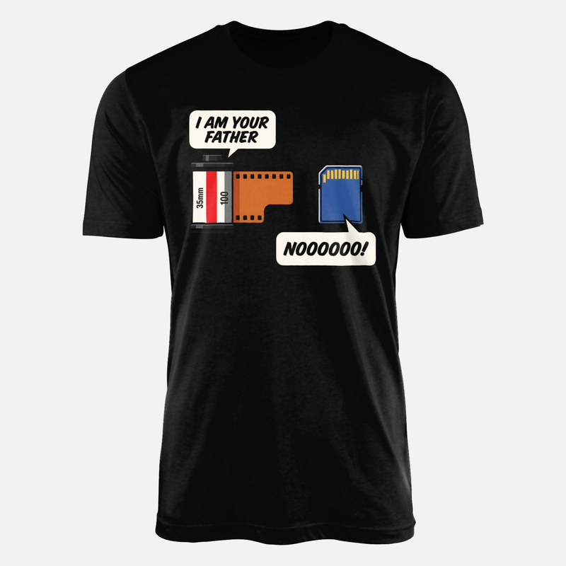 Camisetas: Carrete de 35mm padre de tarjeta SD
