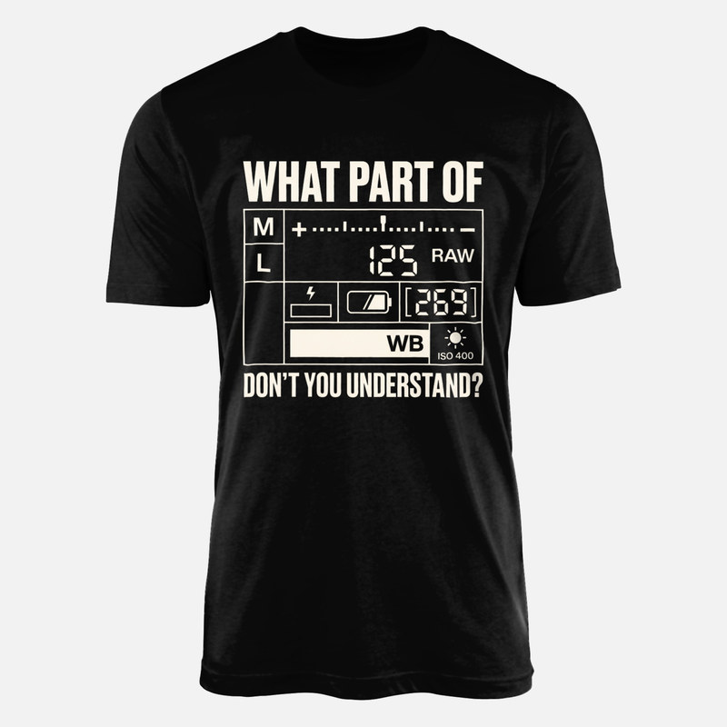 Camisetas: Ajustes de c&aacute;mara qu&eacute; parte no entiendes