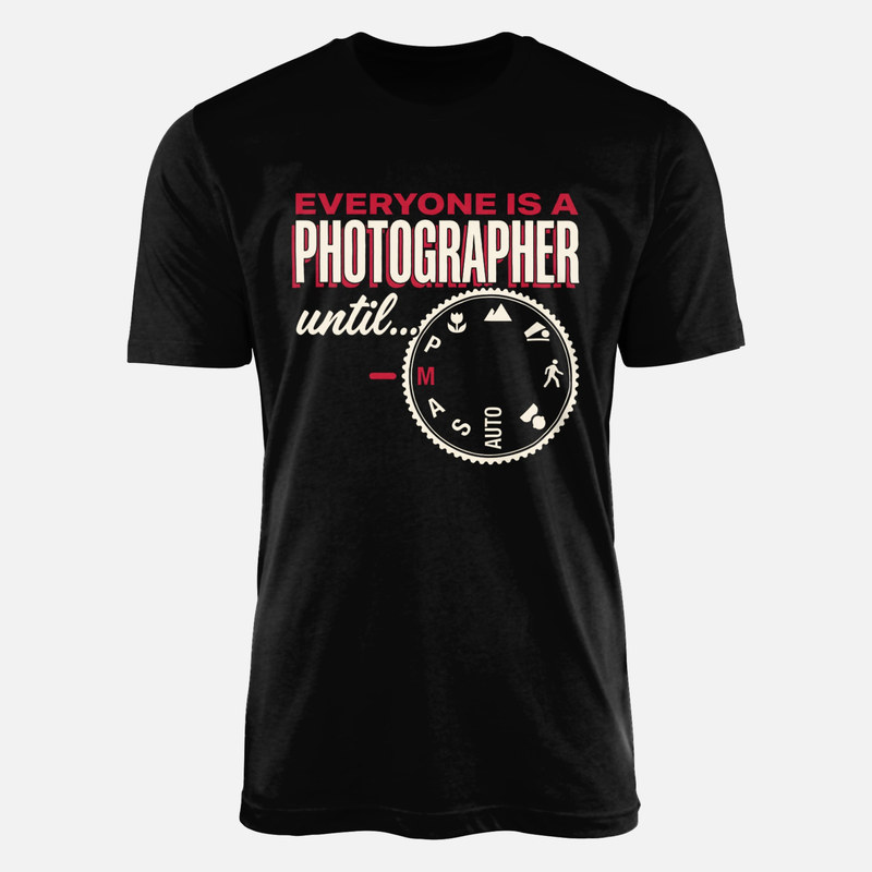 Camisetas: Fot&oacute;grafo hasta el modo manual