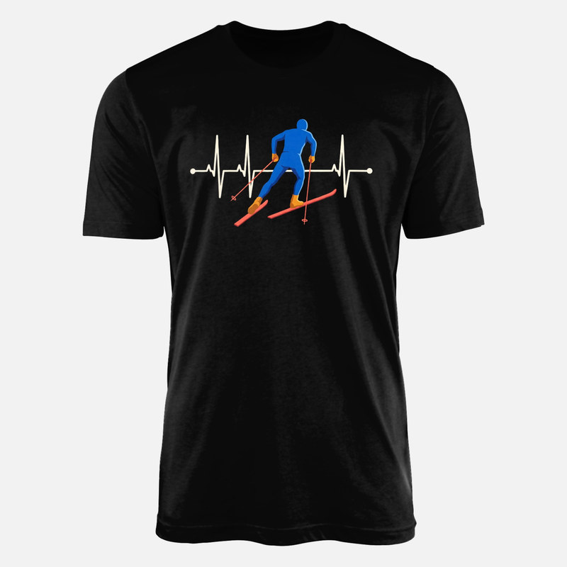 Camisetas: Esquiador con latido