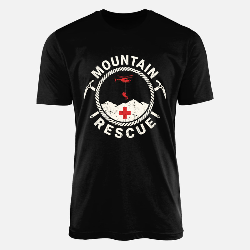 Camisetas: Rescate en monta&ntilde;a con helic&oacute;ptero