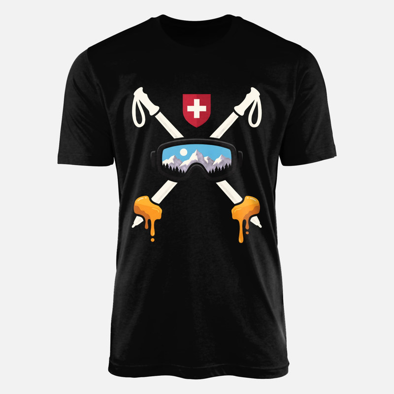 Camisetas: Esqu&iacute; suizo con fondue y monta&ntilde;as