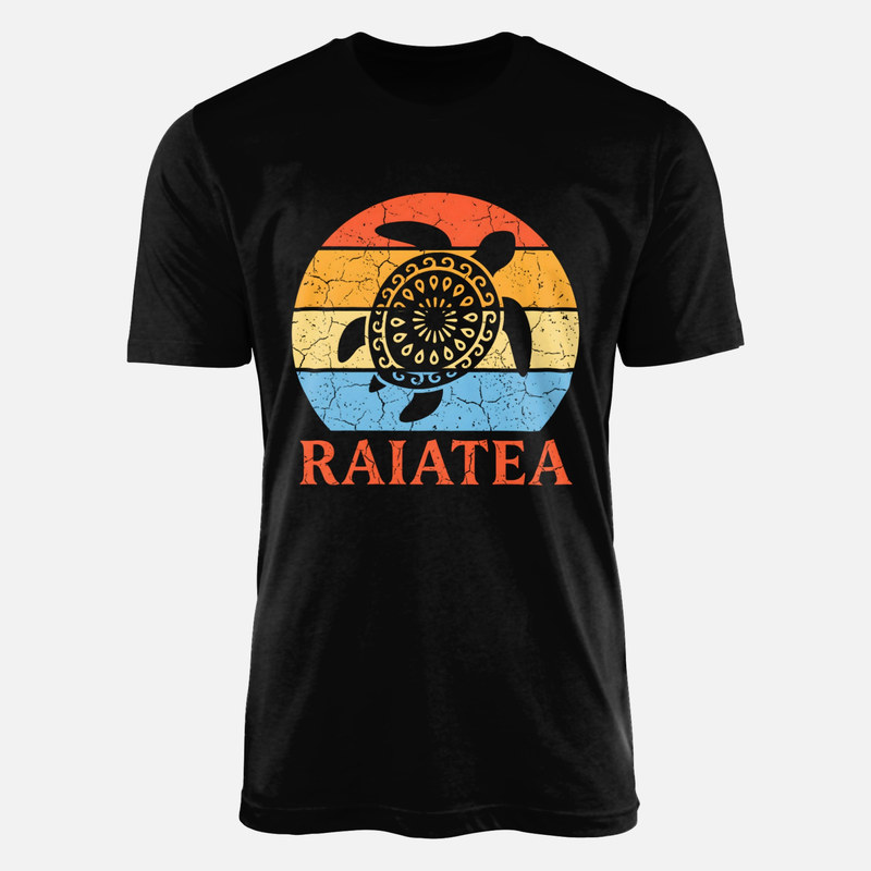 Camisetas: Tortuga tribal Raiatea sunset