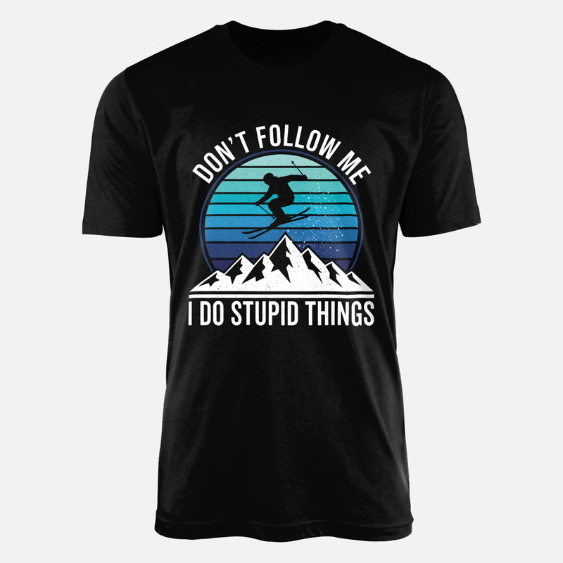 Camisetas: No me sigas hago locuras esqu&iacute; retro