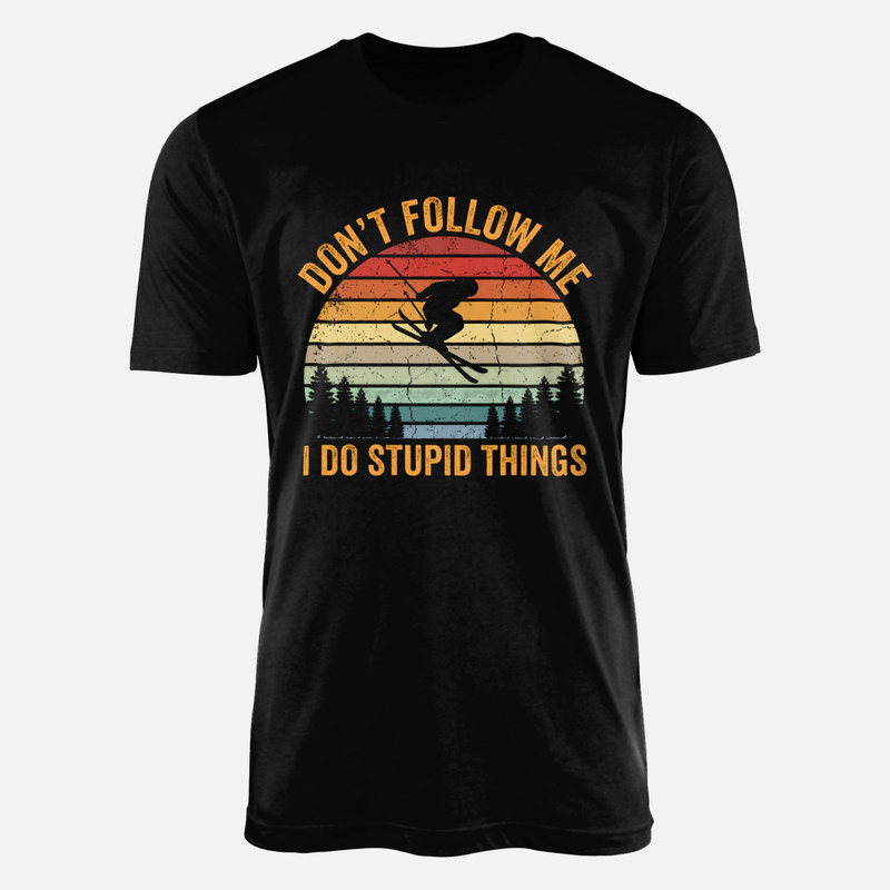 Camisetas: No me sigas hago locuras esqu&iacute; retro