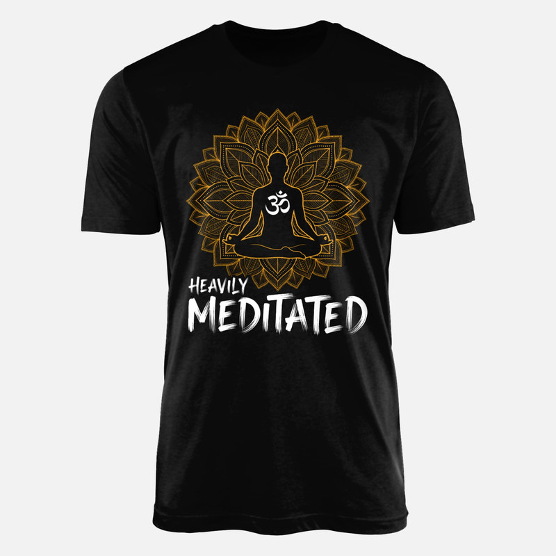 Camisetas: Meditaci&oacute;n zen con mandala y loto