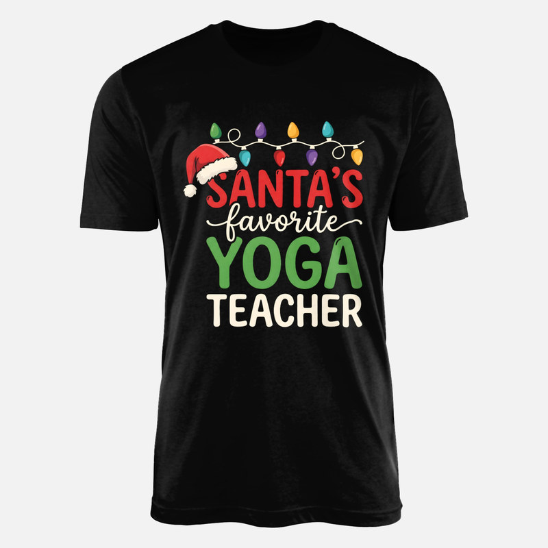 Camisetas: Profesor de yoga favorito de Pap&aacute; Noel