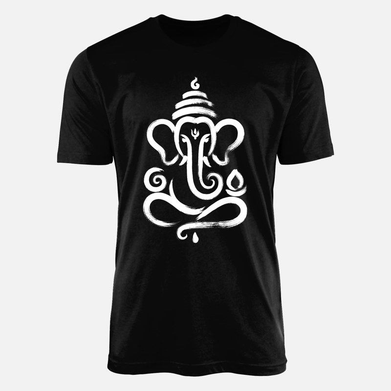 Camisetas: Ganesha en trazo de pincel