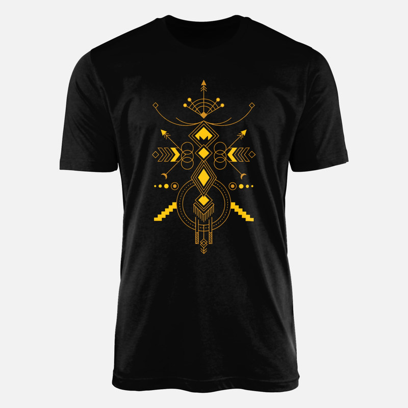 Camisetas: T&oacute;tem geom&eacute;trico con flechas
