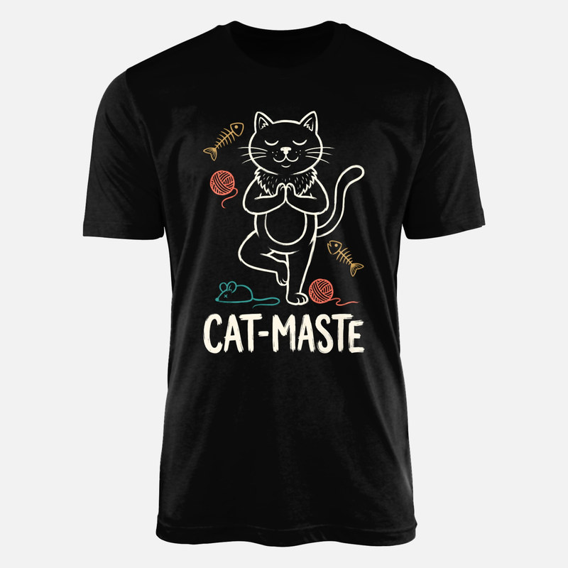 Camisetas: Gato haciendo yoga Catmaste