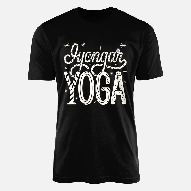 Camisetas: Iyengar Yoga navide&ntilde;o con bastones
