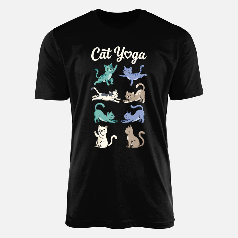 Camisetas: Gatos en posturas de yoga