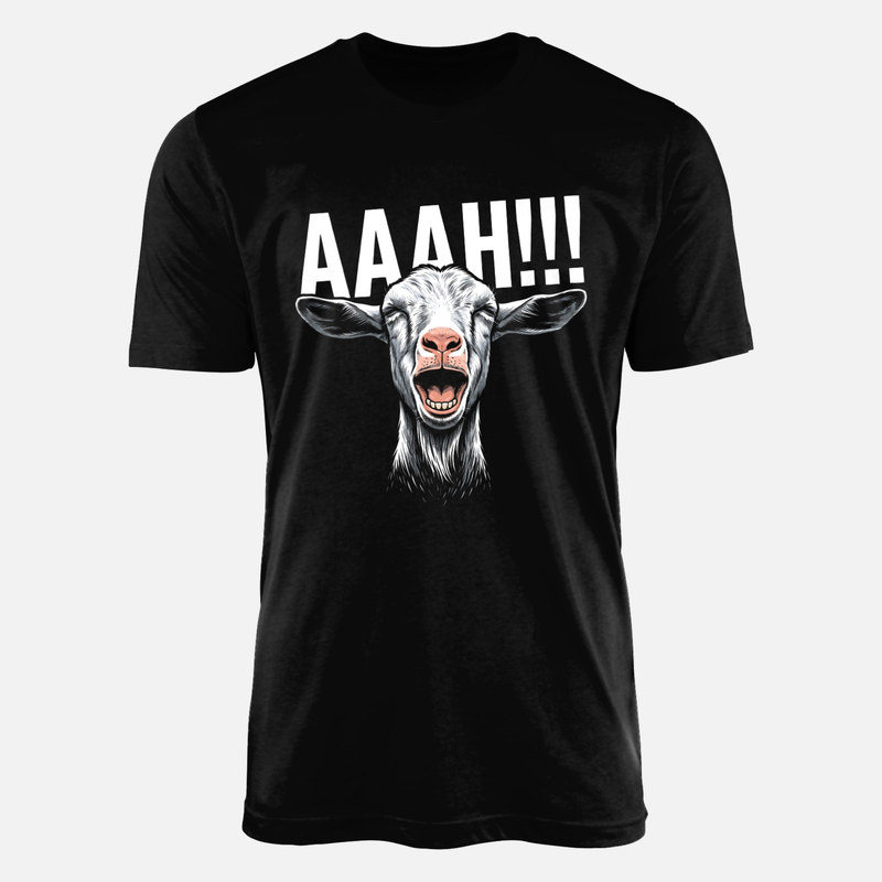 Camisetas: Cabra gritando meme humor