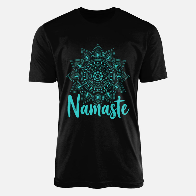 Camisetas: Mandala floral espiritual Namaste