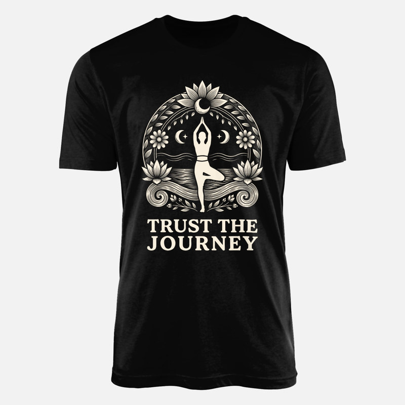 Camisetas: Yoga postura del &aacute;rbol y bot&aacute;nica m&iacute;stica