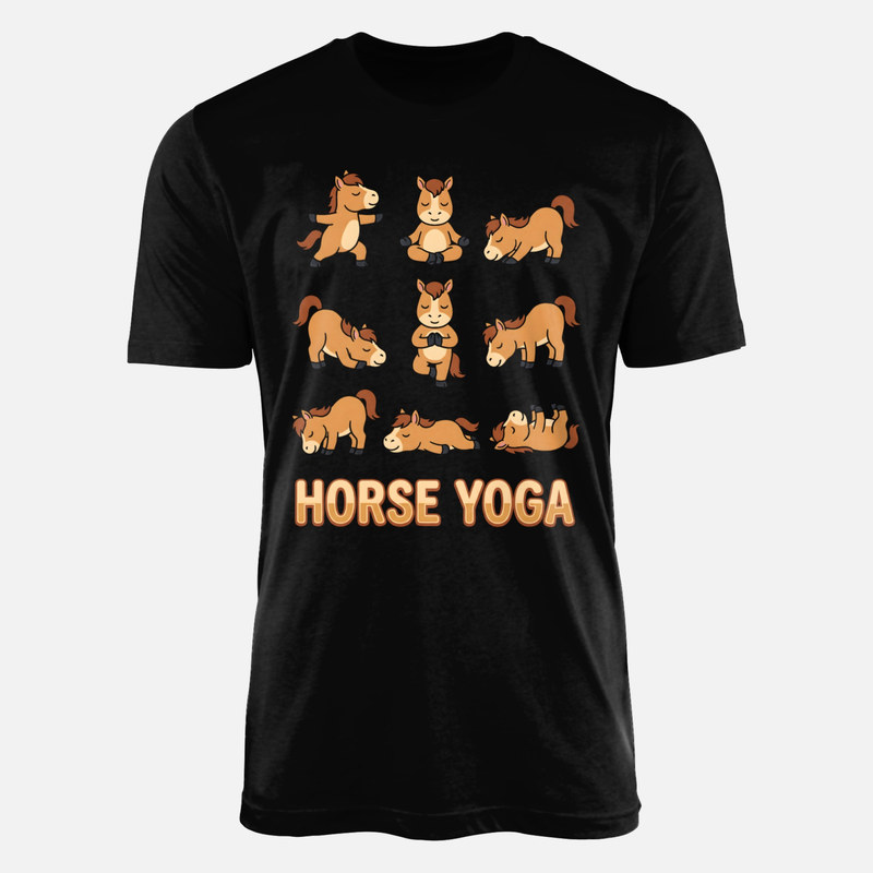 Camisetas: Caballos haciendo posturas de yoga