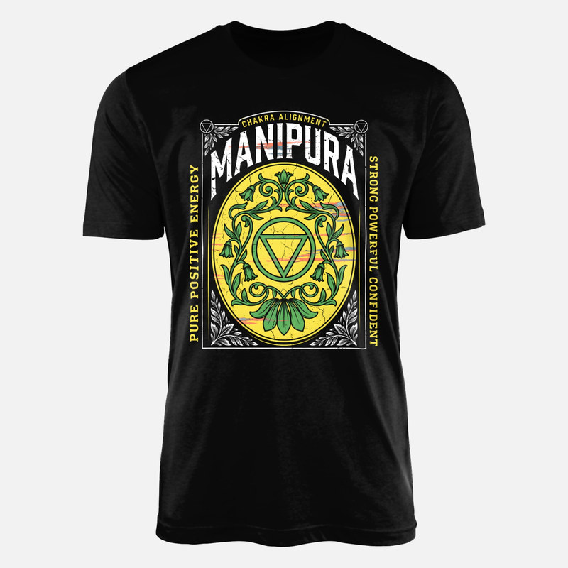 Camisetas: Chakra Manipura Floral Vintage