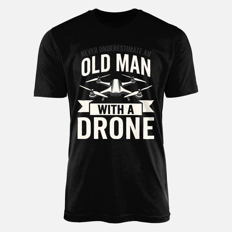 Camisetas: Hombre mayor con dron