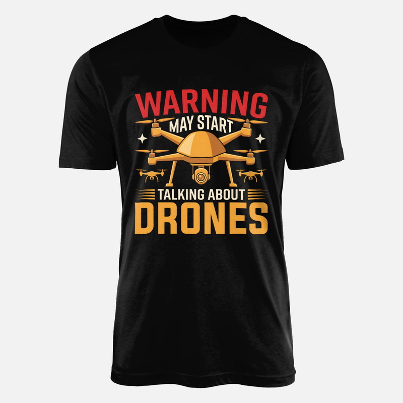 Camisetas: Aviso Puedo Hablar de Drones
