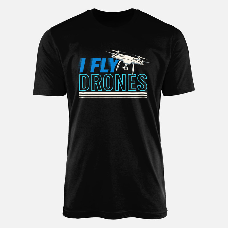 Camisetas: Piloto de drones con cuadric&oacute;ptero