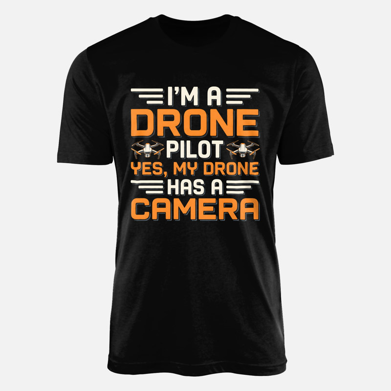 Camisetas: Piloto de dron con c&aacute;mara humor
