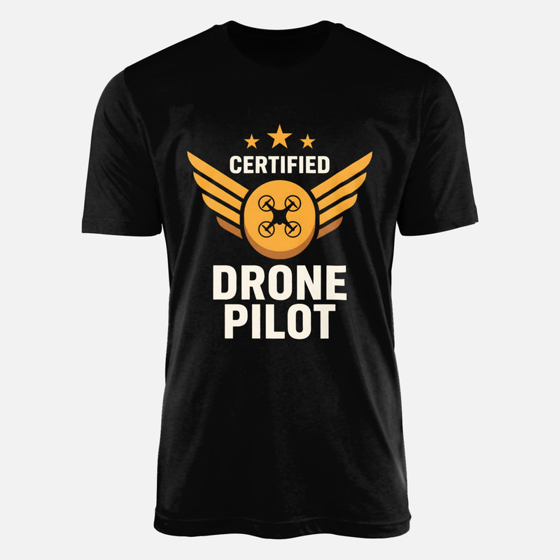 Camisetas: Piloto de dron certificado