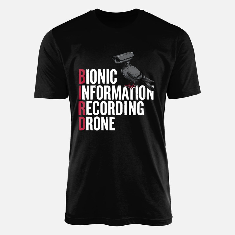 Camisetas: Paloma robot dron de vigilancia